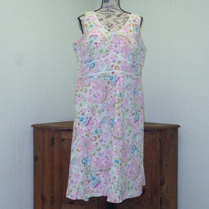 Fun Bright Floral Paisley Summer Dress